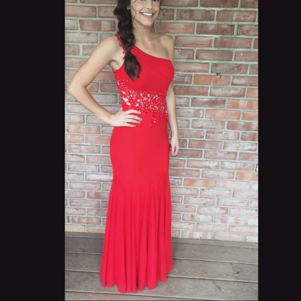 Classy red dress